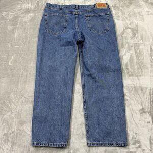 Levis Jeans Mens 42x30 Blue 550 Relaxed Fit Straight Leg Medium Wash Denim‎ Work